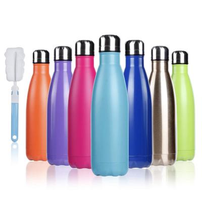 China Lovely PORTABLE Classic Stainless Steel 500ML Outdoor Reusable Water Bottle With Small Mouth for sale