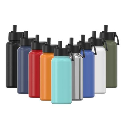 China 14oz 18oz 24oz 32oz 40oz 64oz Vacuum Heat Insulation Double Wall Stainless Steel Viable Custom Water Bottle for sale