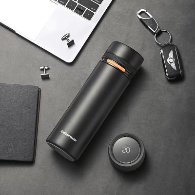 China Brand 304 Stainless Steel 500ML Digital LED Display PORTABLE Luxury Thermal Water Bottle for sale