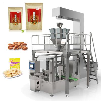 China Automatic Food Stand Up Zipper Bag Freeze Dried Fish Dried Fruit Vegetable Packing Machine for sale