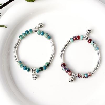 China Wholesale Hot-selling National Female Art Students Fashion Bracelet Ornaments of new cute creative handmade ceramic bracelet for sale