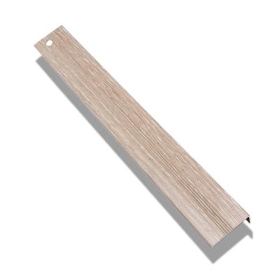 China Modern Decorative Wood Grain Exterior L Shape Interior Wall Corner Guards Wall Edge Protector for sale