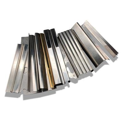 China Modern Corner Metal Flooring Stainless Steel Tile Trim Accessories for sale