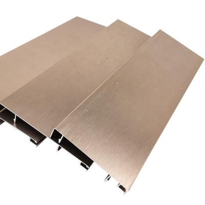 China 60 80 100mm modern size aluminum floor edging wall plinth for sale