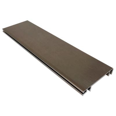 China Modern flooring champagne color skirting board aluminum coving for sale