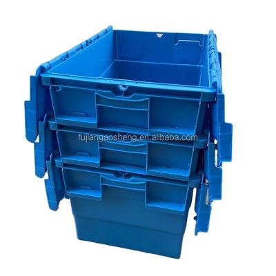 China Recycled Materials Cheap Price Plastic Box With Cover Fresh Food Distribution Thickened Convenient Transportation Logistics Packing Box for sale