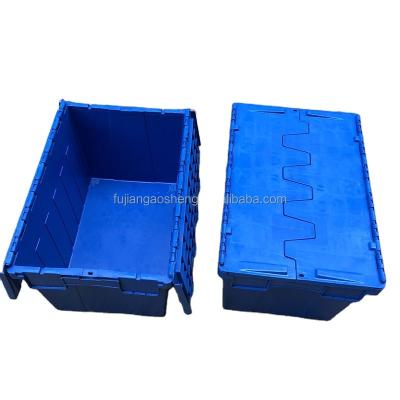 China Recycled Plastic Materials Turnover Box Tool Box With Cover Cheap Price Distribution Thickened Convenient Transportation Logistics Packing Box for sale