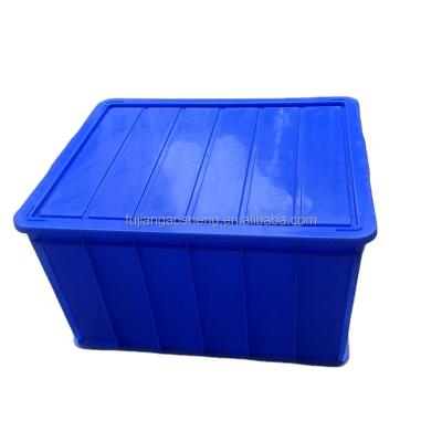 China Recycled Materials Moving Boxes Plastic Milk Crates With Convenient Transport Conductive Logistics Box Cover Turnover Packaging Case for sale