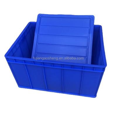 China Recycled Materials Milk Based Formula Plastic Crates With Convenient Transport Conductive Logistics Box Cover Turnover Packaging Case for sale