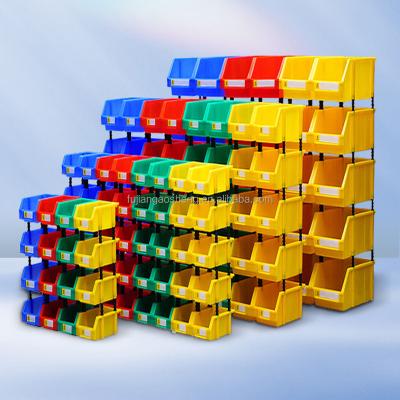 China Recycled Materials Kids Toy Shelf Bins Cheap Price Industrial Plastic Portable Boxes Plastic Stackable And Dividable Storage Shelf Bins for sale