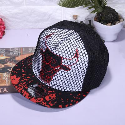 China COMMON 6 Piece 3D High Quality Fitted 100% Cotton Embroidered Mesh Snapback Cap Custom Logo Print Mens Unisex Sports Hats for sale