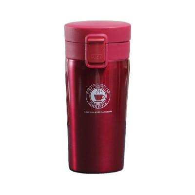 China Sustainable Thermo Thermal Coffee Mug Travel Mug Stainless Coffee Mug With Press Lid for sale