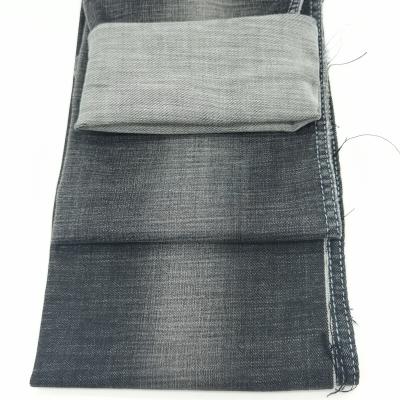 China High Promotion Stretch Black Color Denim Fabric Stock Breathable For Designed Jeans for sale