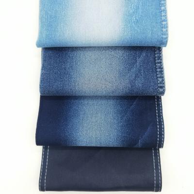 China Breathable Hole Sale Cheap Price Spandex Satin Weave Jeans Fabric for sale