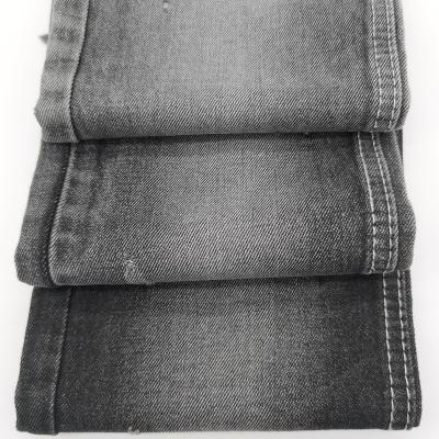 China Breathable Factory Price Hot Sale In Stock Yarn Dyed Black Color Denim Jean Fabric for sale