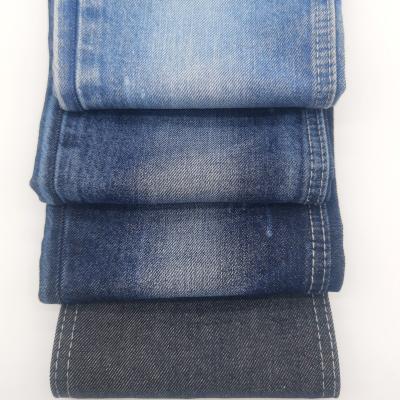 China 11 oz high quality breathable blue color 100% twill stretch cotton fabric non woven fabric for boyfriend jeans for sale