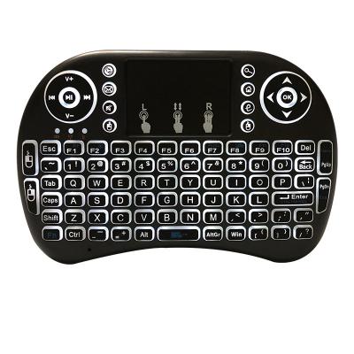 China Hot Selling Wireless 2.4Ghz Mini Keyboard I8 Wireless Backlit Keyboard for sale