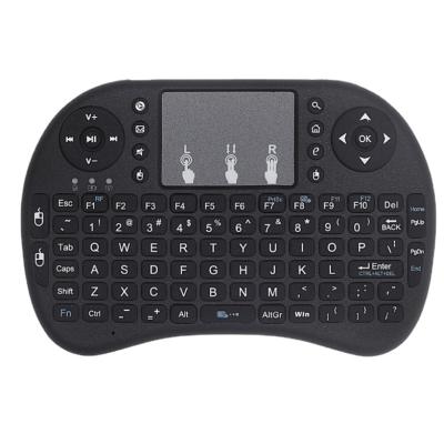 China Hot Selling Wireless 2.4Ghz Mini Keyboard I8 Wireless Backlit Keyboard for sale