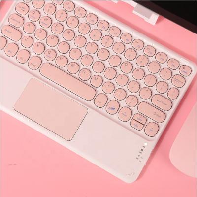 China Mini Colorful BT Touchpad Wireless Colorful Keyboard Connect Phone for 10inch Tablet and Smart Phones for sale