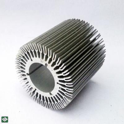 China Aluminum Alloy CNC Machining Bulb Led COB Extruded Aluminum Housing Heatsink for sale