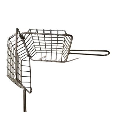 China Simplicity Wire Metal Grid Mesh Basket Stainless Steel Crimped Modern Viable Hot Selling Baskets for sale