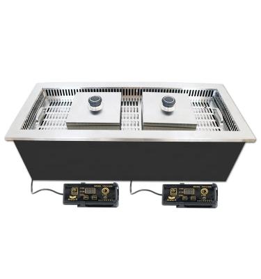 China Yawei 800 hotel double main electric fryer twin head electric oven double string electric oven main fryer for sale