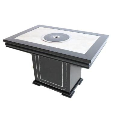 China Modern Korean Marble BBQ Table Yawei Hot Pot Table for sale