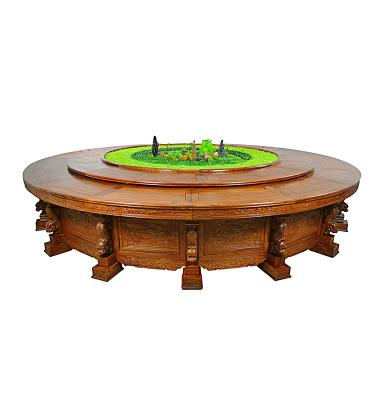 China DDHHCZ-24 contemporary electric dining table restaurant marble round Yawei electric dining table for sale