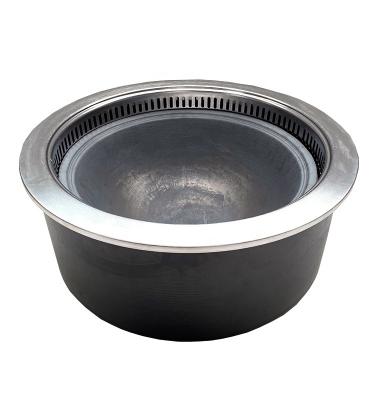 China Commercial Pottery Pot Yawei Hotel Electric Stove Gas Dual Function Ground Chicken Iron Pot for sale