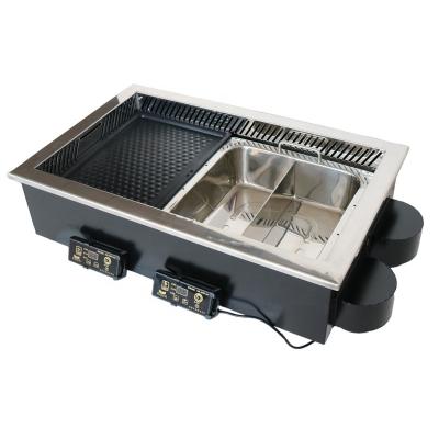 China Hotel Yawei 710 Hot Grill Built-in Pot Grill, and Shabu Built-in Stove for sale