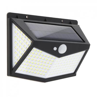 China Garden High Power Motion Sensor 100LED Wall Solar Light 10W IP65 Outdoor Waterproof for sale