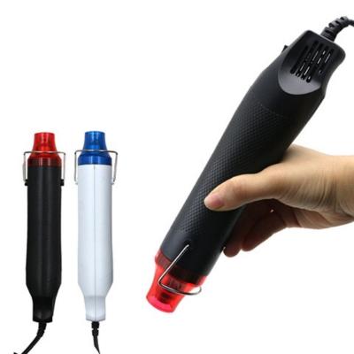 China 220V DIY Air Pneumatic Gun Heating Electric Power Tool Cool/Hot Hot Air 300W Hot Gun With Support Seat Shrink DIY Tool Plastic Color for sale