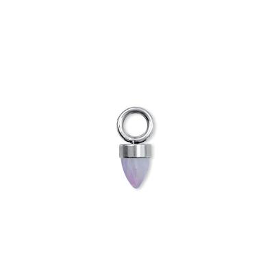 China Wholesale Hot Sale 2021 Hera Jewelry 316L Steel Opal Pendant Earrings Medical Stainless Piercing Earring Simple for sale