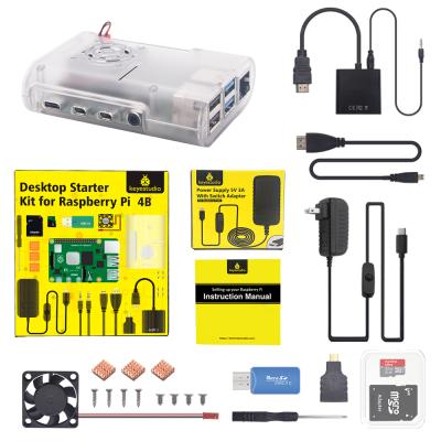 China Fast Shipping Complete DIY Raspberry Pi 4B Programming Kits with US Plug Power Supply (No Raspberry Pi Board) for sale