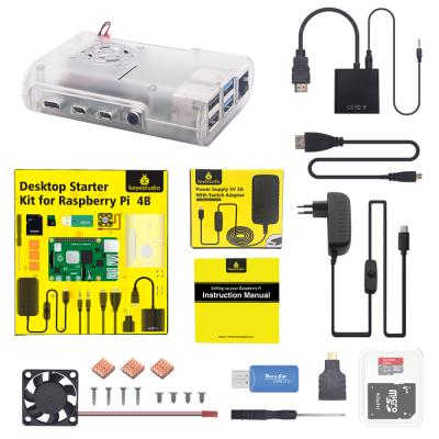 China DIY Programming Fast Shipping for Raspberry Pi 4B Complete Kits with EU Plug Power Supply (No Raspberry Pi Board) for sale