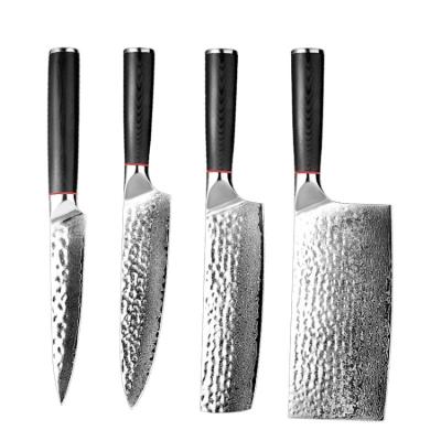 China Viable Hot Sale Professional Chef Amazon Knife Set Customized High Quality Stainless Steel Kitchen Knife Set for sale