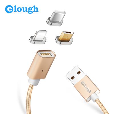 China Mobile Phone 2019 New 3 in 1 Elough Indicator Smart Photoresist Charging Magnetic Data Cable for Android for iPhone for Type-C, 1M for sale