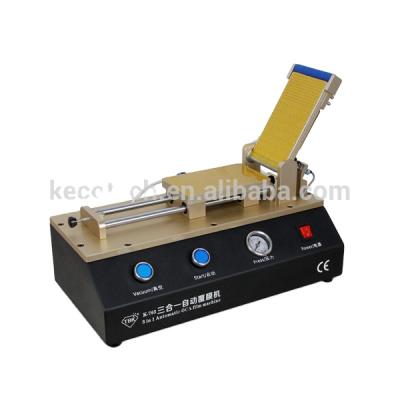 China Machinery repair shops 2016 new 3 in 1 automatic film laminate machine built-in OCA vacuum pump, built-in air compressor for sale