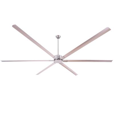 China High efficiency 120 inch high factory air cooler brushed nickel industrial DC motor fan with 6 aluminum blades, nclude remote control for sale