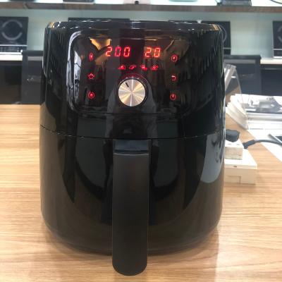 China 2022 New Design Basket Handle and Button Control Functional Electric Digital Display Sensor Touch Air Healthy Fryer for sale