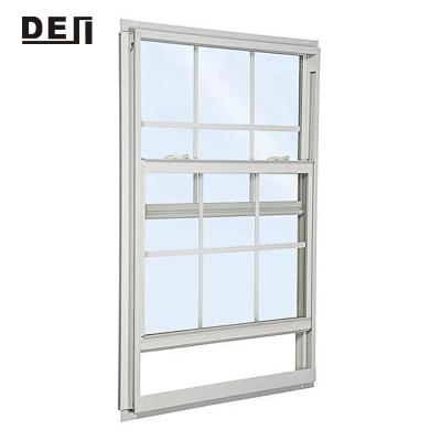 China Thermally Sliding Aluminum Vertical Sliding Broken Hung Windows American Sash Window Single for sale