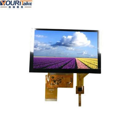 China Factory Custom Hot Selling High Contrast Color TFT LCD Display 800*480 Module 40 Pins Video Monitor Panel For Industrial Device 5.0 Inch for sale