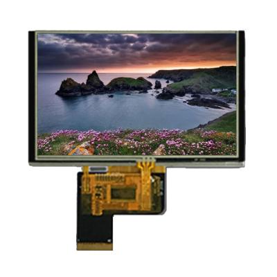 China Custom High Contrast 800X480 Resolution ST7262 IC lvds Interface 5inch Capacitive Touch Screen 5.0