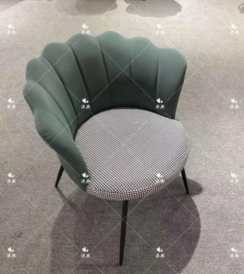 China Modern stylish simple design dining room furniture, green color leather or velvet dining chair, 2022 for sale