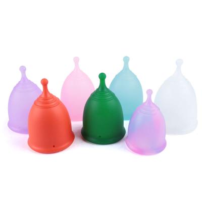 China Women Silicone Menstrual Cup Customization Color Can Swim Instead of Menstrual Period Cup Sanitary Napkin Leak Period Cup Silicon 100% Medical Silicone for sale