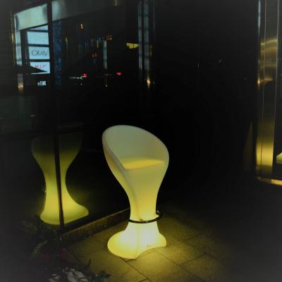 China Modern Wholesale Glowing Led Cocktail Bar Chair For Bar Restaurants Furniture for sale