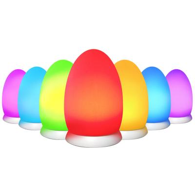 China Room Top Selling Portable Bedside Lights Waterproof Egg Shape Night Lamp For Indoor Decorative for sale