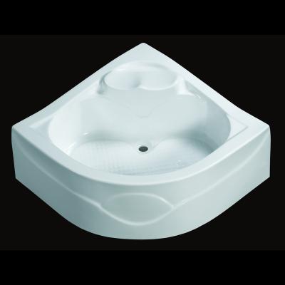 China Modern Hotaqi Modern acrylic anti-slip seatable corner sector low base Shower Tray  Bathroom for sale