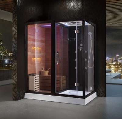 China Modern Hotaqi  multifunctional luxury dry and wet arrangeed Steam Sauna room/sauna bath room for sale