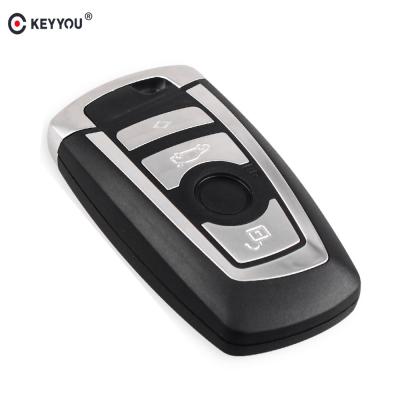 China KEYYOU 4 Buttons 5 7 Series Plastic Smart Remote Key Case Shell For BMW With Emergency Blade Keyless Entry Fob Alarm Car-styling Cover for sale